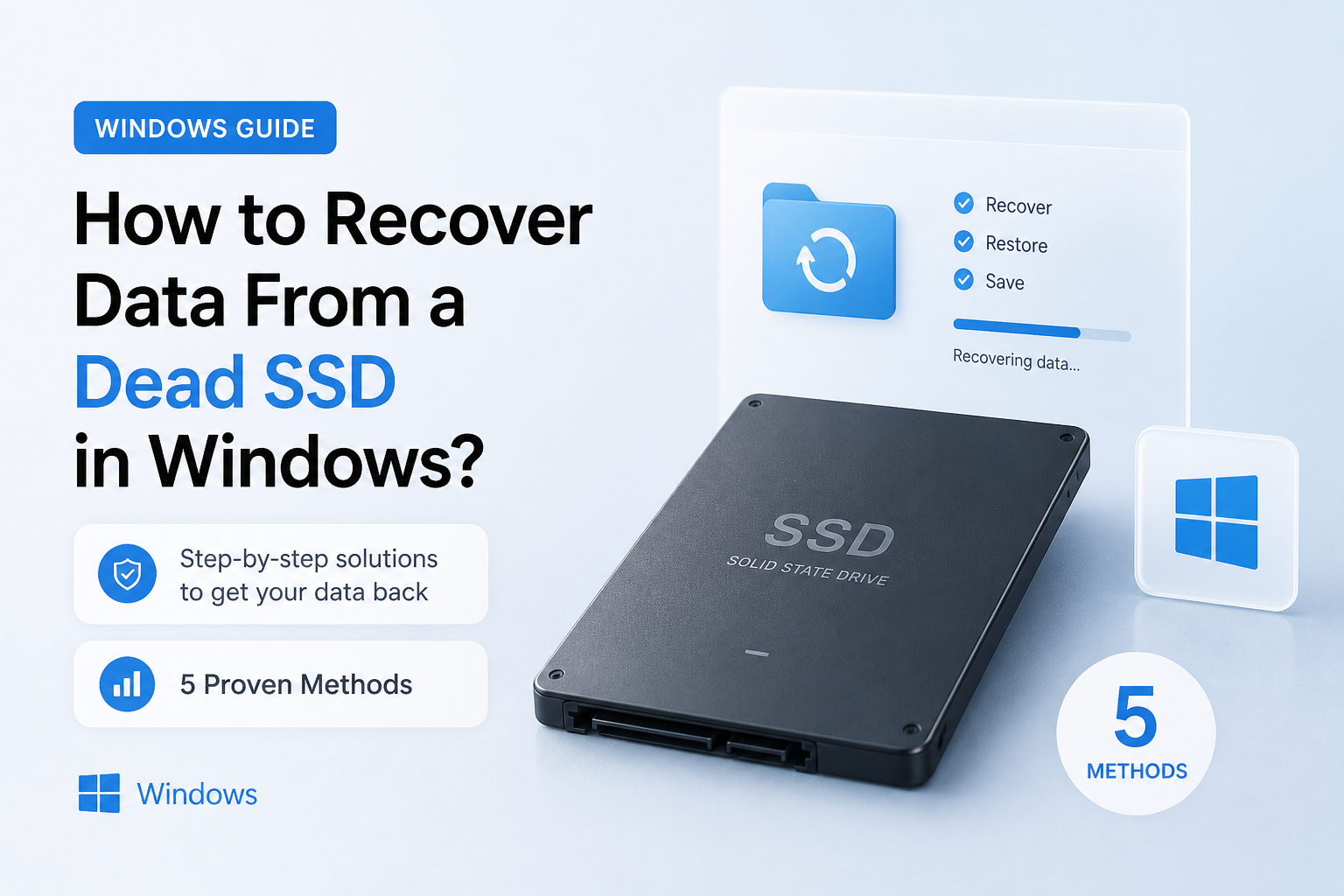 How to Recover Data From a Dead SSD in Windows? 5 Methods