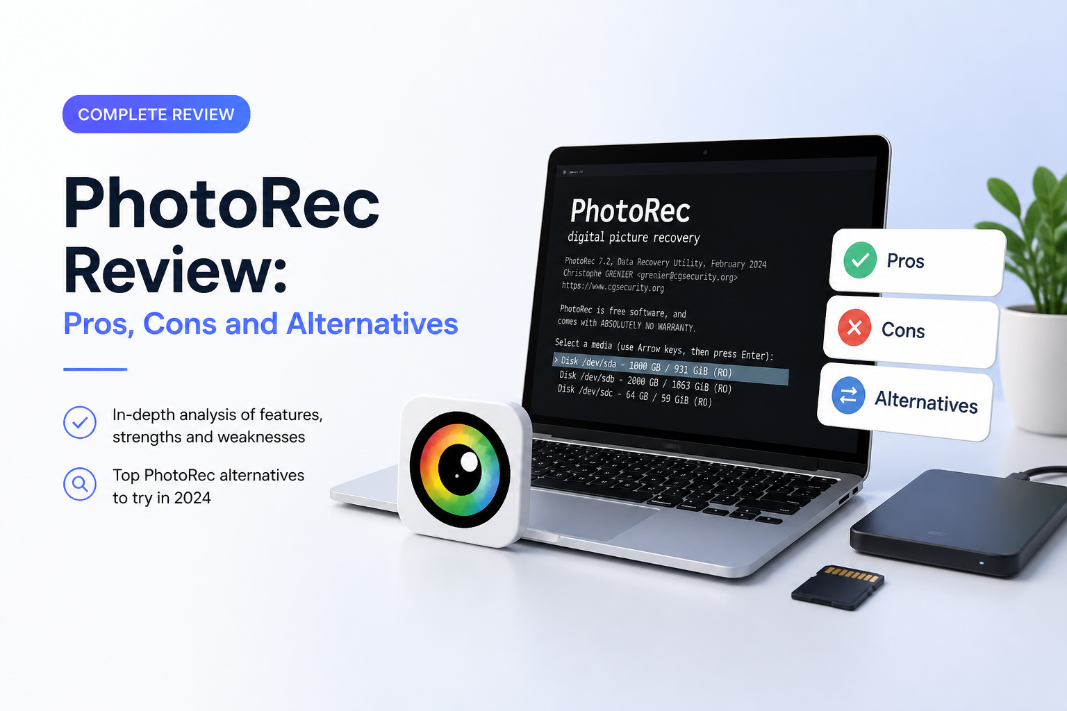 PhotoRec Review 2026: Pros, Cons and Alternatives