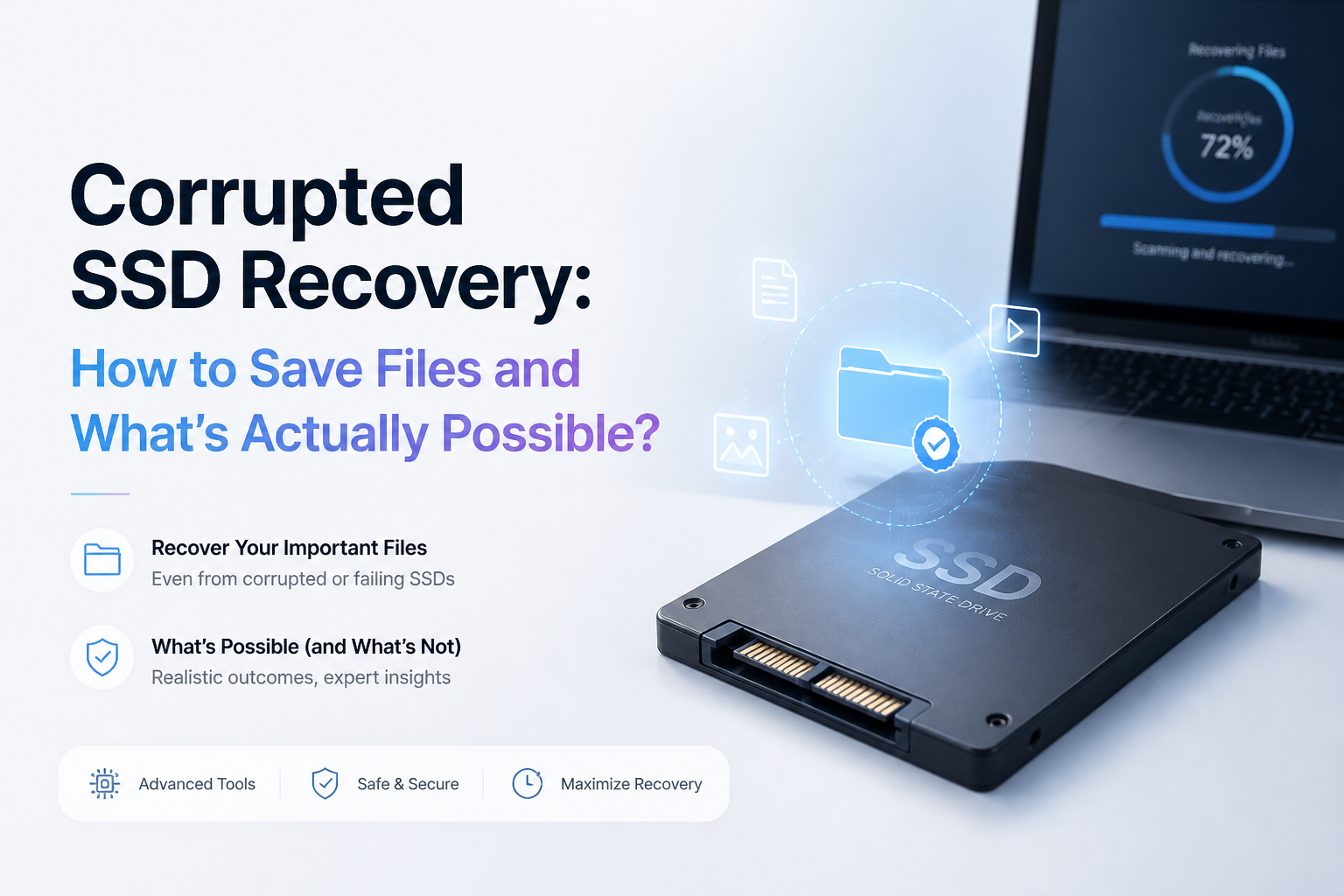 Corrupted SSD Recovery: How to Save Files and What’s Actually Possible?