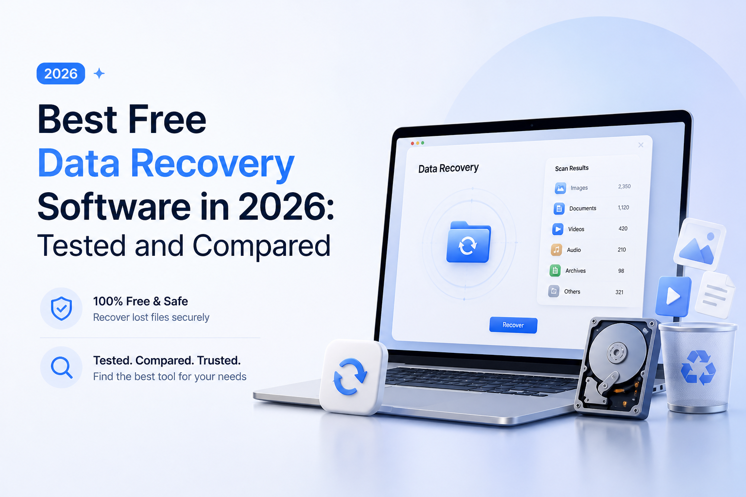 Best Free Data Recovery Software in 2026: Tested and Compared