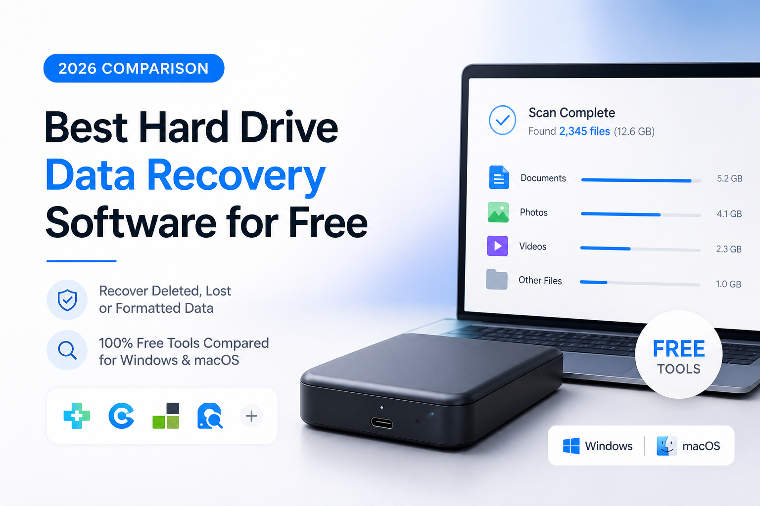 Best Hard Drive Data Recovery Software for Free: 2026 Comparison