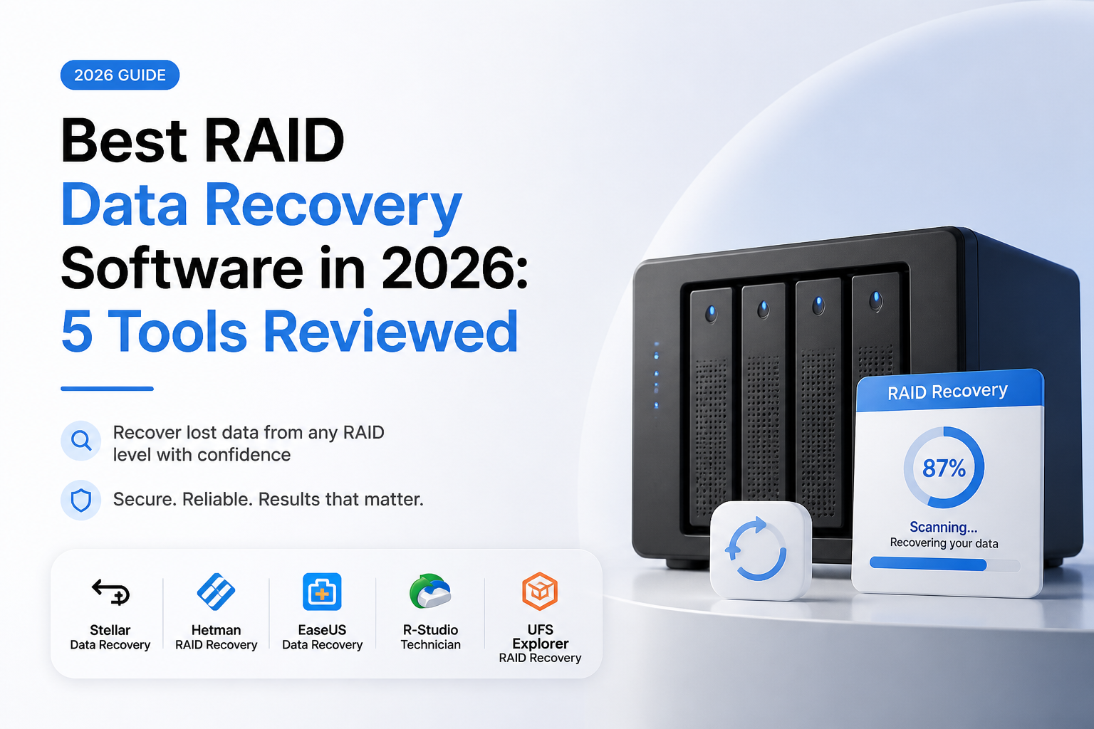 Best RAID Data Recovery Software in 2026: 5 Tools Reviewed